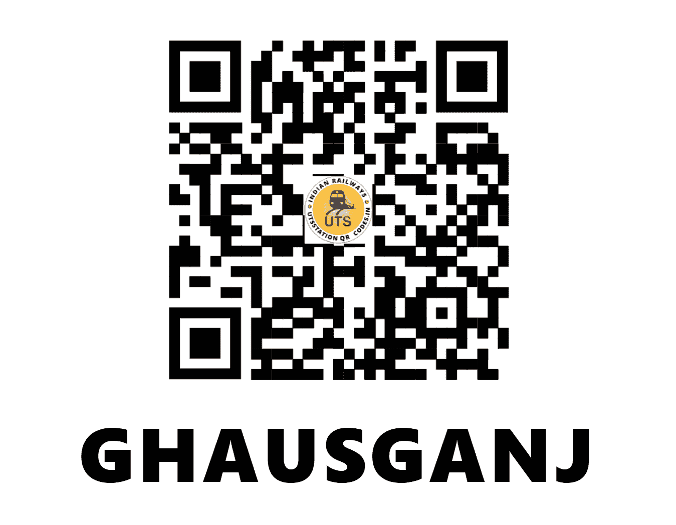 UTS QR Code for GHAUSGANJ - GSGJ - NR (UTTAR PRADESH)